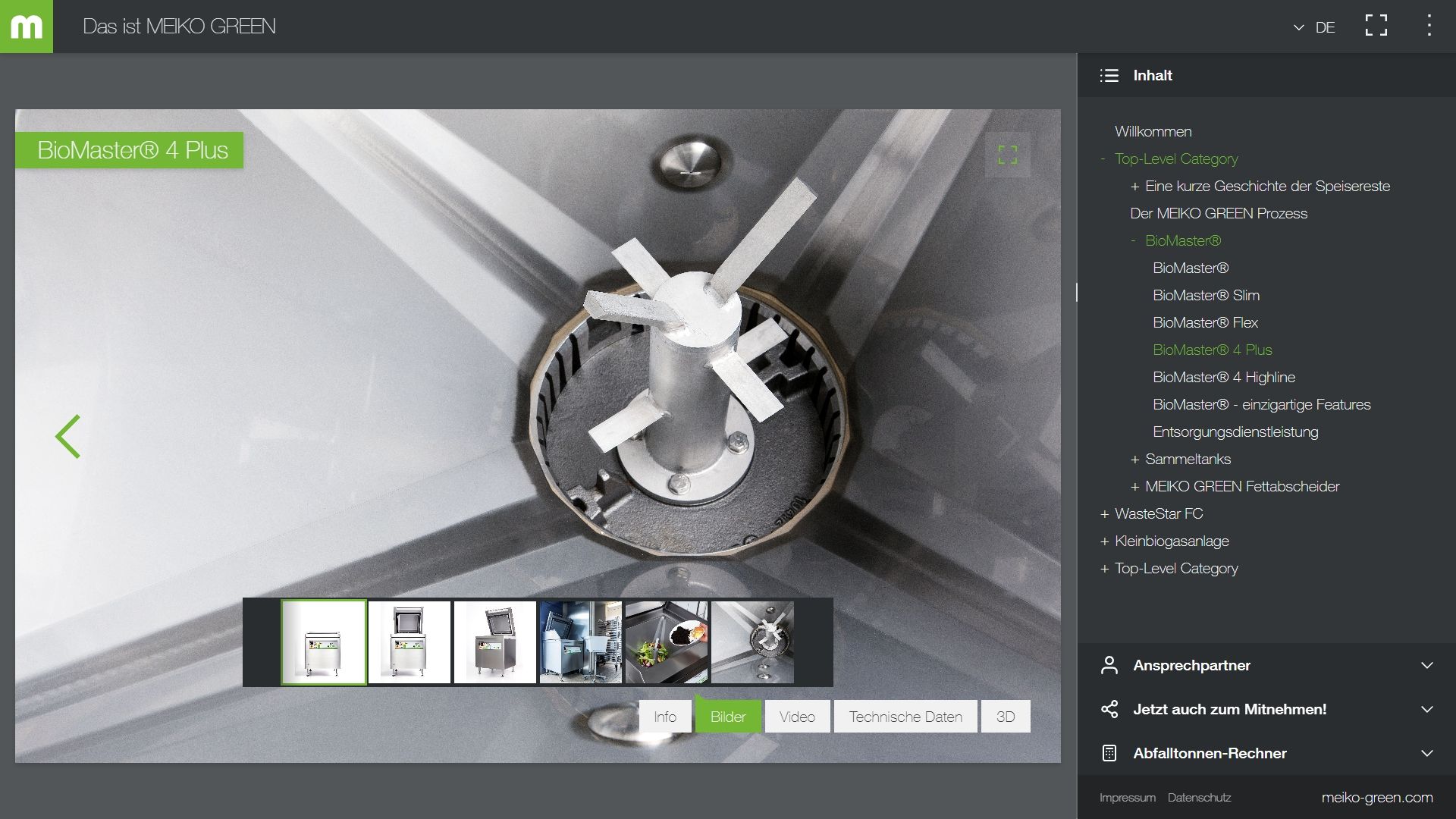 Digitale Vertriebsbroschüre für MEIKO